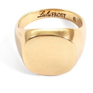 Lulu Frost signet ring size 6 new w/o tags